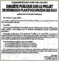 avis d'enquête publique